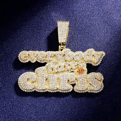 Custom Iced Unique Letter Pendant Deposit