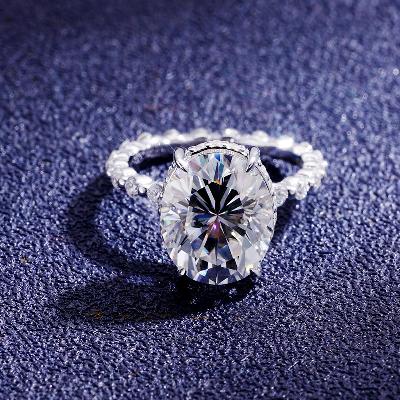 Custom S925 & VVS1 Moissanite Oval Cut Ring Deposit