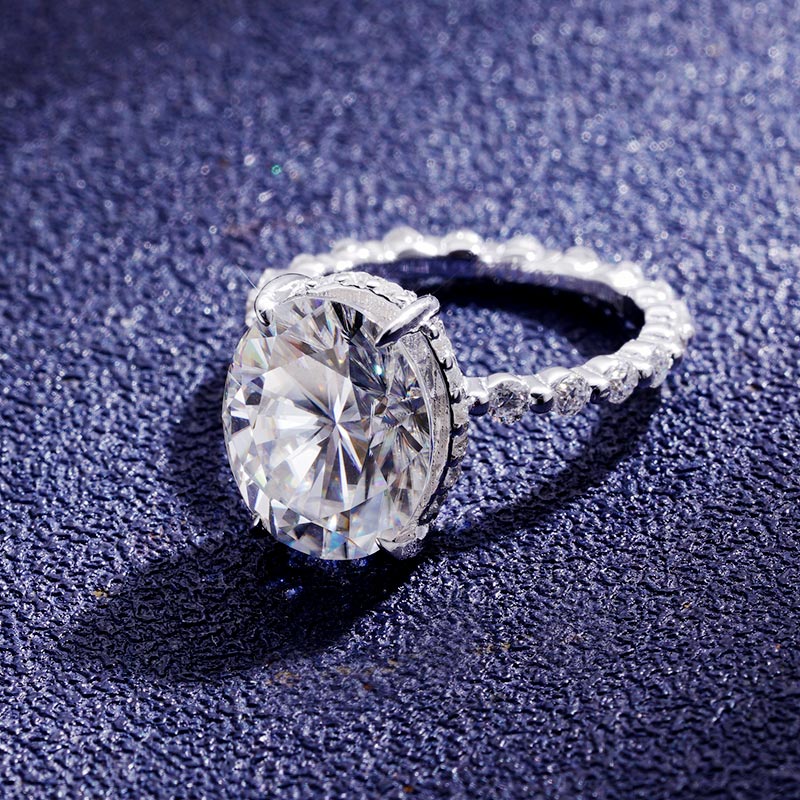 Custom S925 & VVS1 Moissanite Oval Cut Ring Deposit