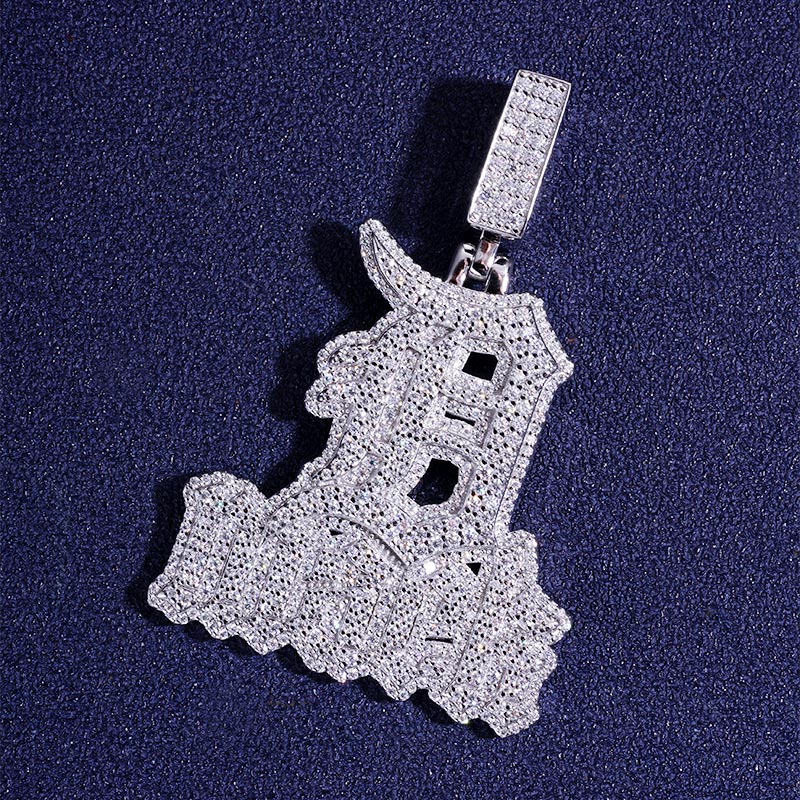 Custom S925 & VVS1 Moissanite Letter Pendant Deposit
