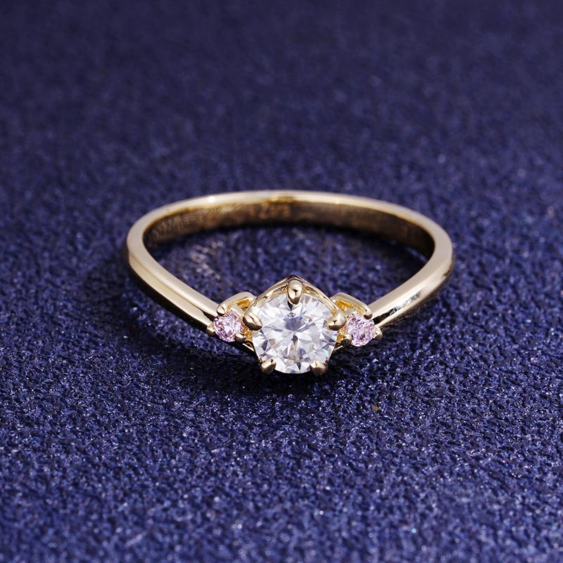 Custom 18K Gold & VVS1 Moissanite Engagement Ring Deposit