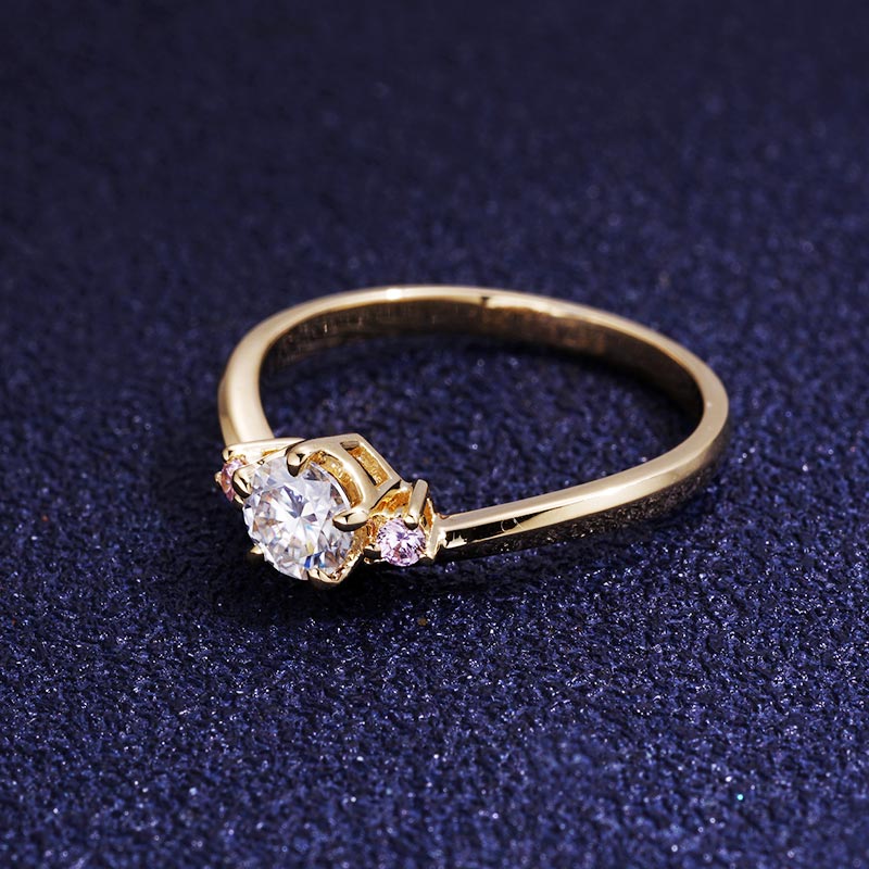 Custom 18K Gold & VVS1 Moissanite Engagement Ring Deposit