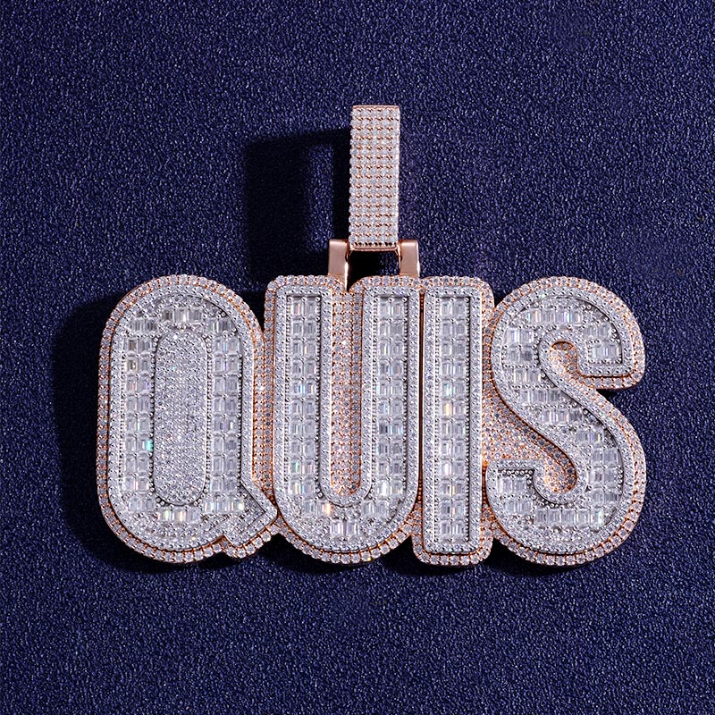 Custom S925 & VVS1 Moissanite Letter Pendant Deposit
