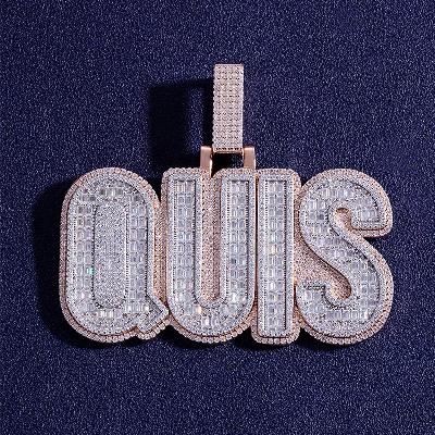 Custom S925 & VVS1 Moissanite Letter Pendant Deposit