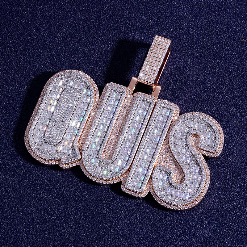 Custom S925 & VVS1 Moissanite Letter Pendant Deposit