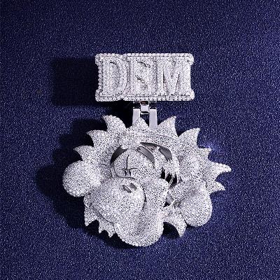 Custom S925 & VVS1 Moissanite Cartoon Tiger Pendant Deposit