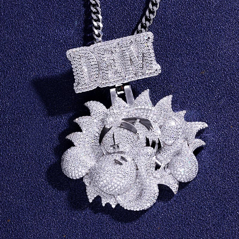 Custom S925 & VVS1 Moissanite Cartoon Tiger Pendant Deposit