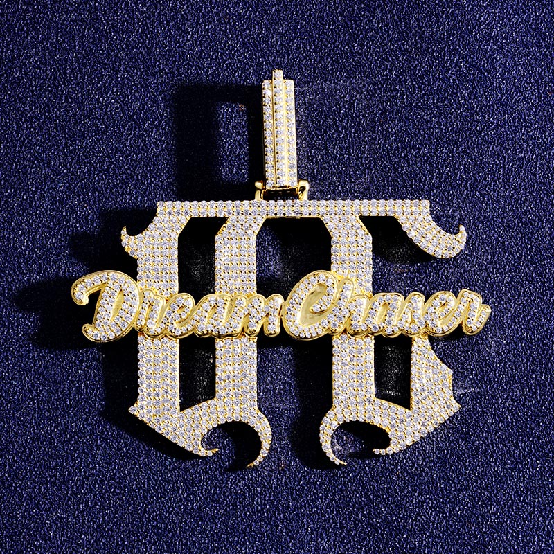 Custom Iced S925 Letter Pendant Deposit