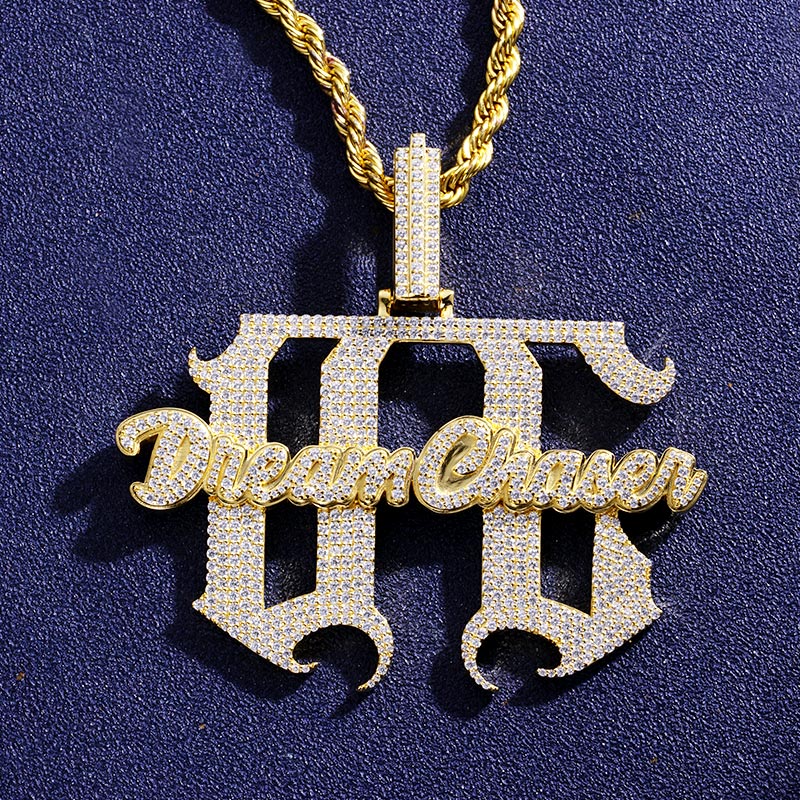Custom Iced S925 Letter Pendant Deposit
