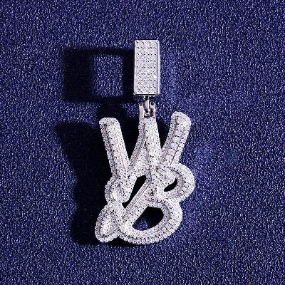 Custom S925 & VVS1 Moissanite Letter Pendant Deposit