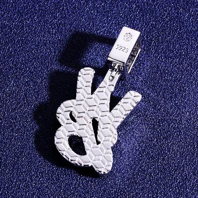 Custom S925 & VVS1 Moissanite Letter Pendant Deposit