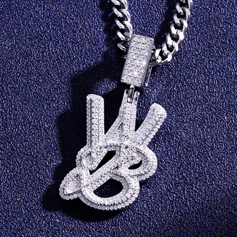 Custom S925 & VVS1 Moissanite Letter Pendant Deposit