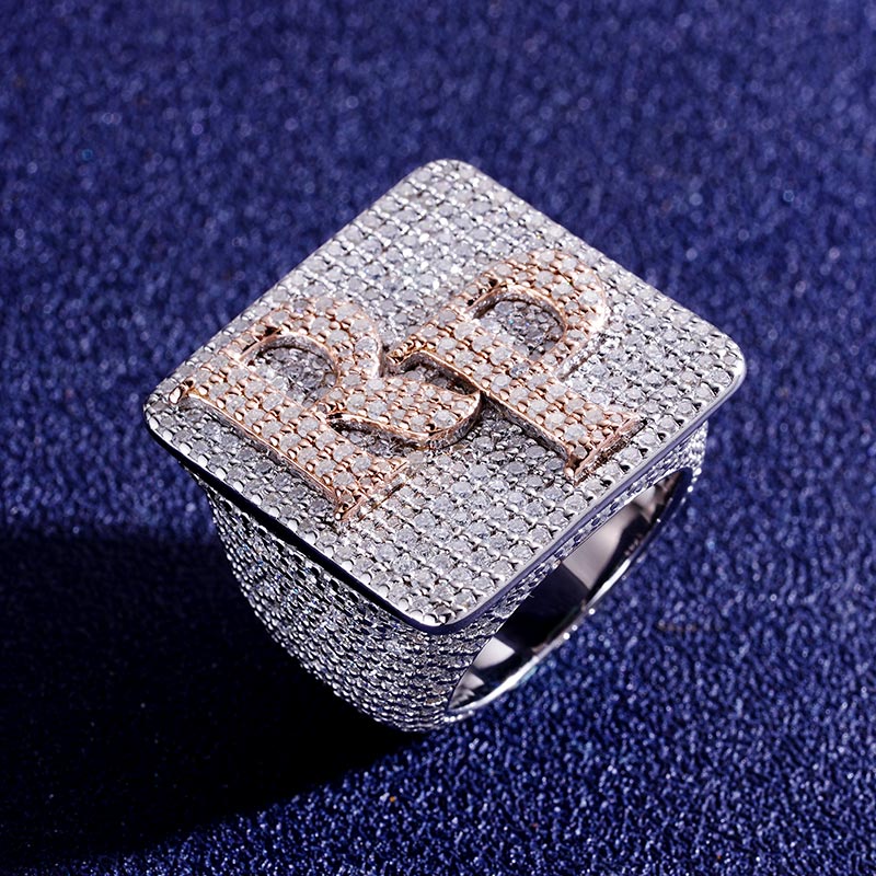 Custom S925 & VVS1 Moissanite letter Ring Deposit