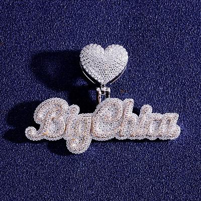 Custom S925 & VVS1 Moissanite letter & Heart Pendant Deposit