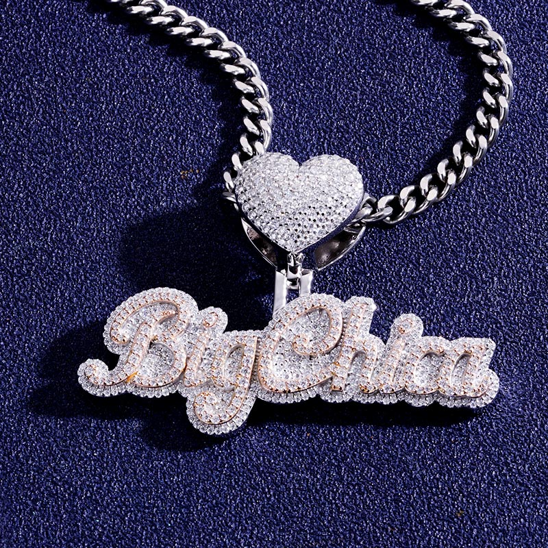 Custom S925 & VVS1 Moissanite letter & Heart Pendant Deposit