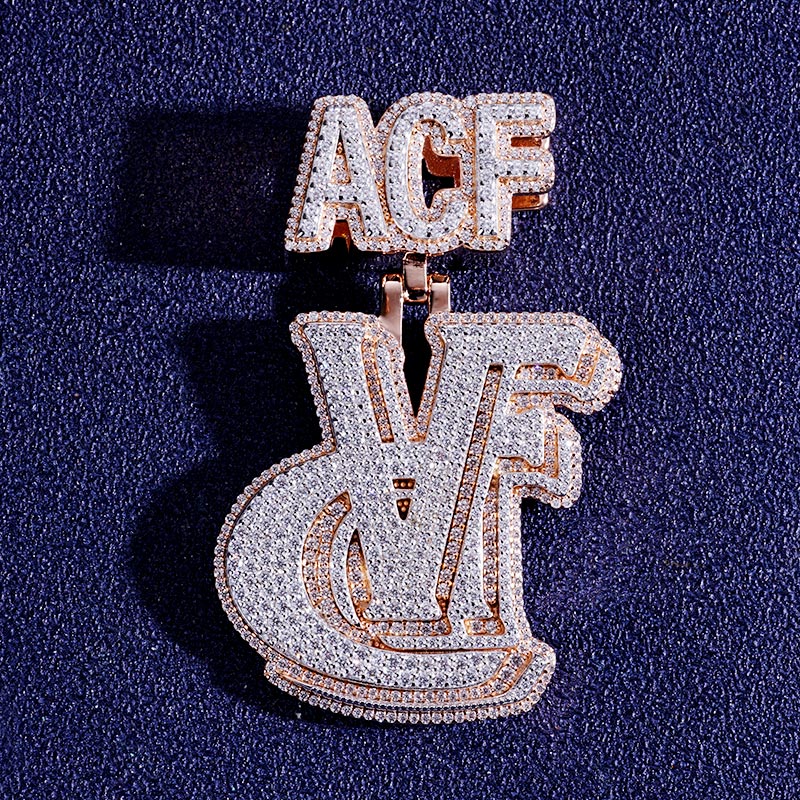 Custom S925 & VVS1 Moissanite Letter Pendant Deposit