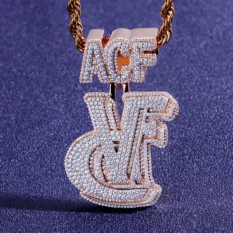 Custom S925 & VVS1 Moissanite Letter Pendant Deposit