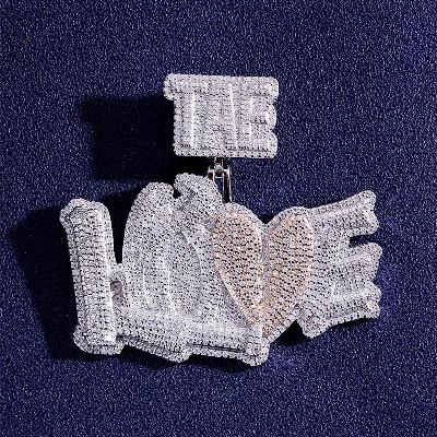 Custom  S925 & VVS1 Moissanite Letter Pendant Deposit