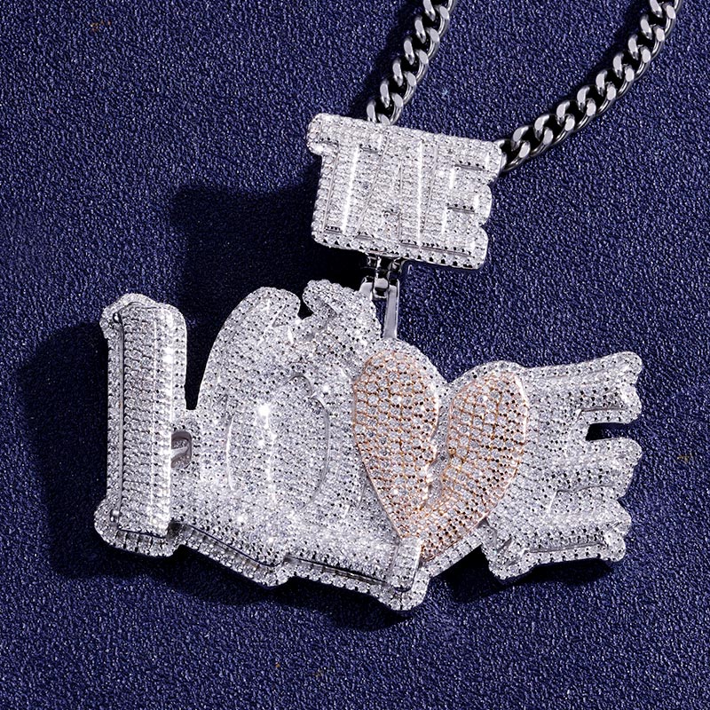 Custom  S925 & VVS1 Moissanite Letter Pendant Deposit