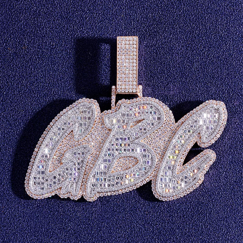 Custom  S925 & VVS1 Moissanite Letter Pendant Deposit