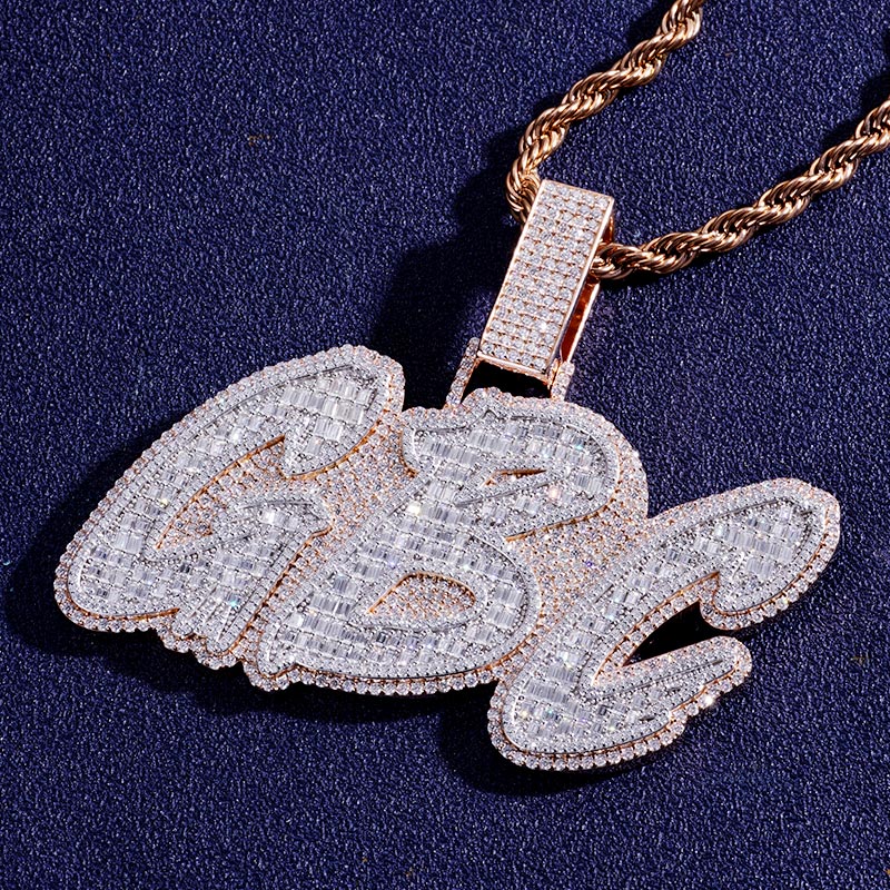 Custom  S925 & VVS1 Moissanite Letter Pendant Deposit