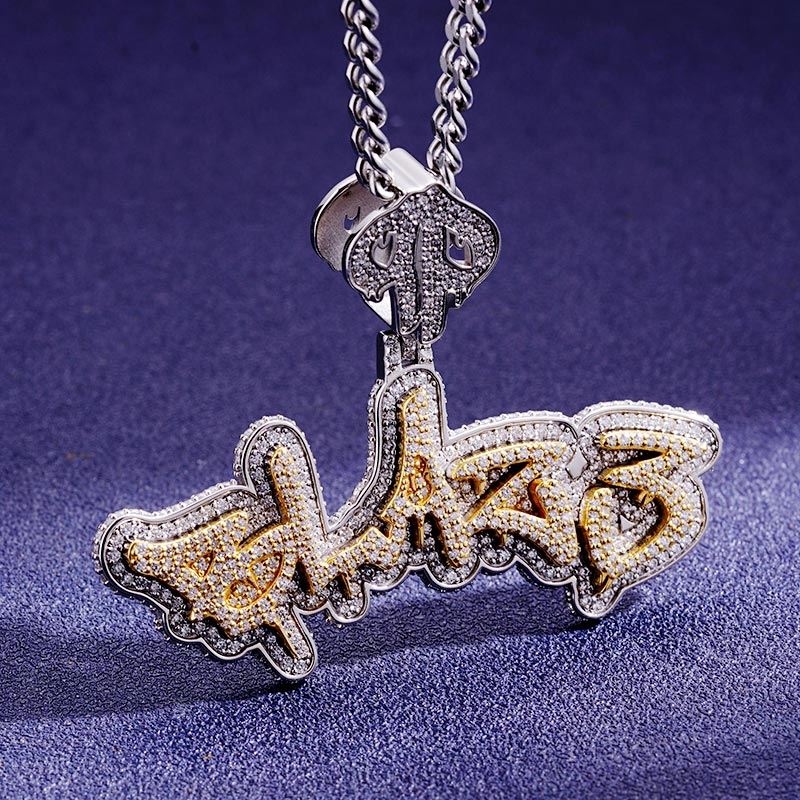 Custom S925 & VVS1 Moissanite Letter Pendant Deposit