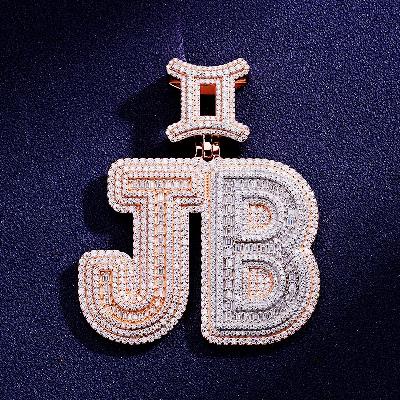 Custom S925 & VVS1 Moissanite Letter Pendant Deposit