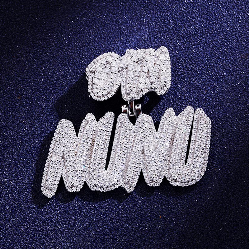 Custom S925 & VVS1 Moissanite Letter Pendant Deposit