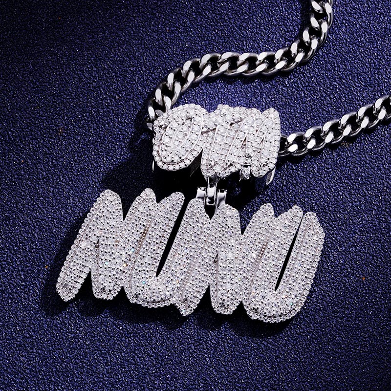 Custom S925 & VVS1 Moissanite Letter Pendant Deposit