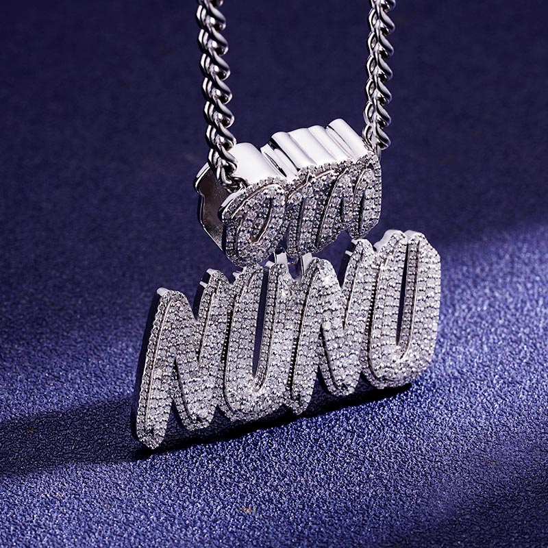 Custom S925 & VVS1 Moissanite Letter Pendant Deposit