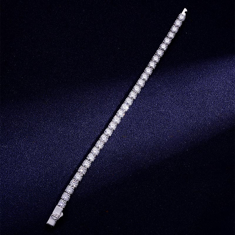 Custom S925 & VVS1 Moissanite Tennis Bracelet Deposit