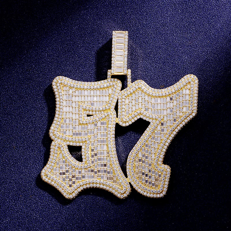 Custom S925 & VVS1 Moissanite Letter Pendant Deposit