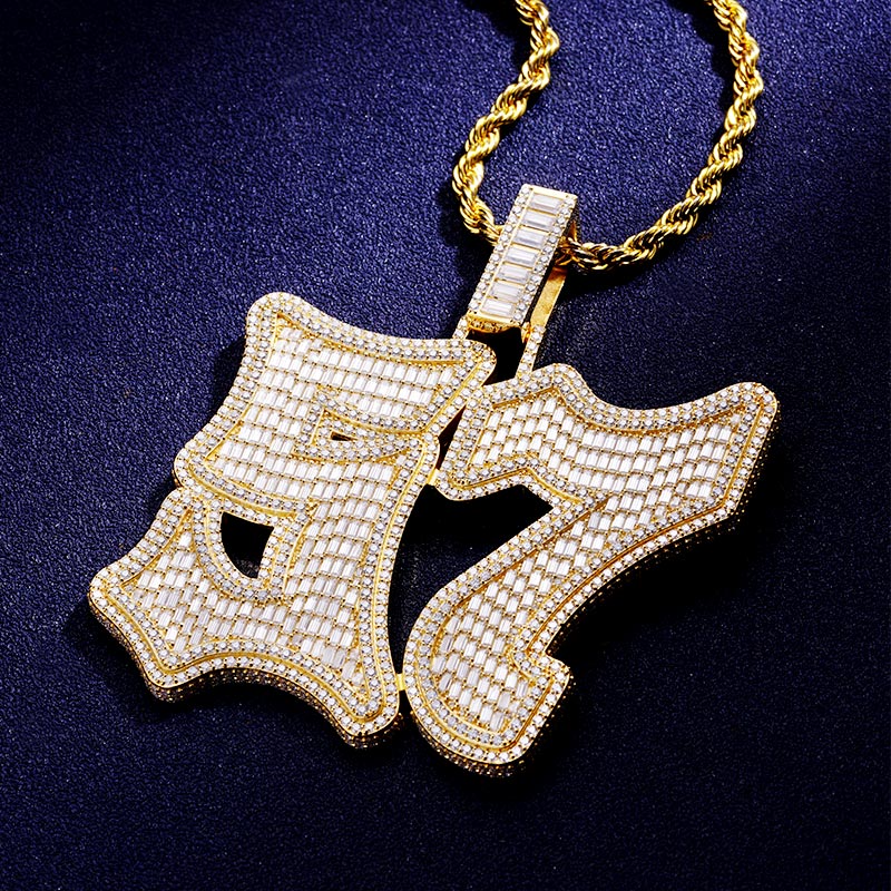 Custom S925 & VVS1 Moissanite Letter Pendant Deposit