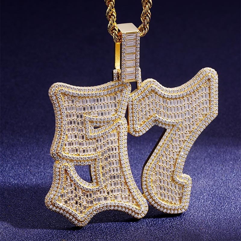 Custom S925 & VVS1 Moissanite Letter Pendant Deposit