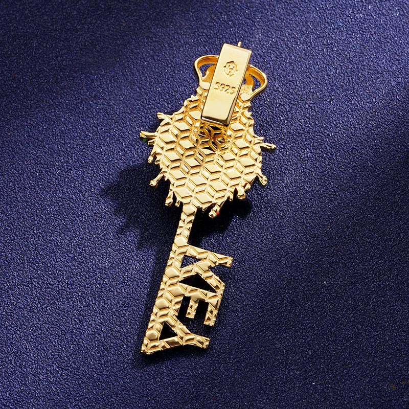 Custom Iced S925 Key Pendant Deposit