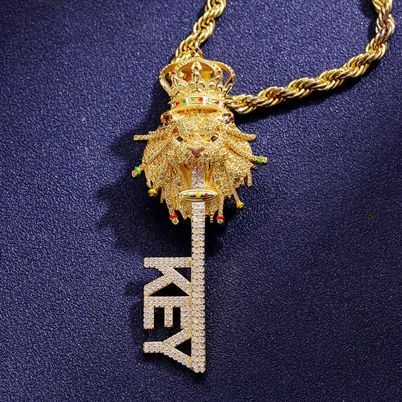 Custom Iced S925 Key Pendant Deposit
