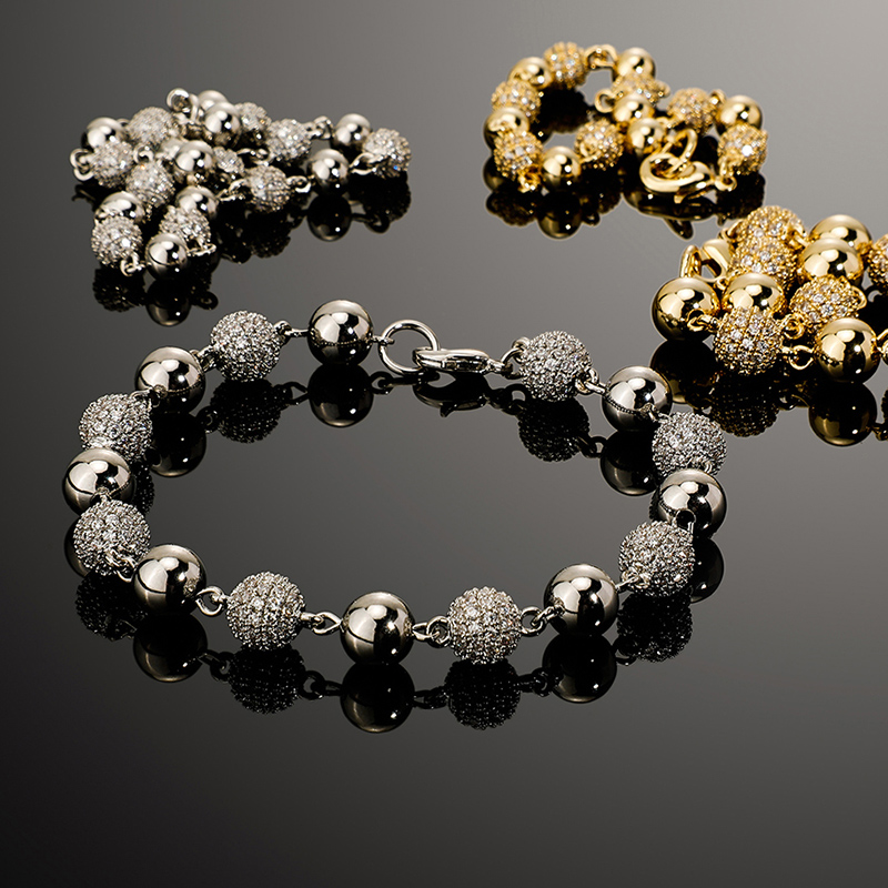 6mm/8mm Iced Beads Bracelet