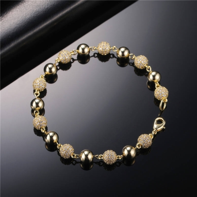 6mm/8mm Iced Beads Bracelet