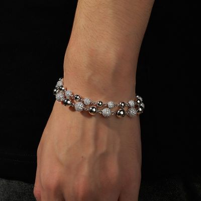 6mm/8mm Iced Beads Bracelet