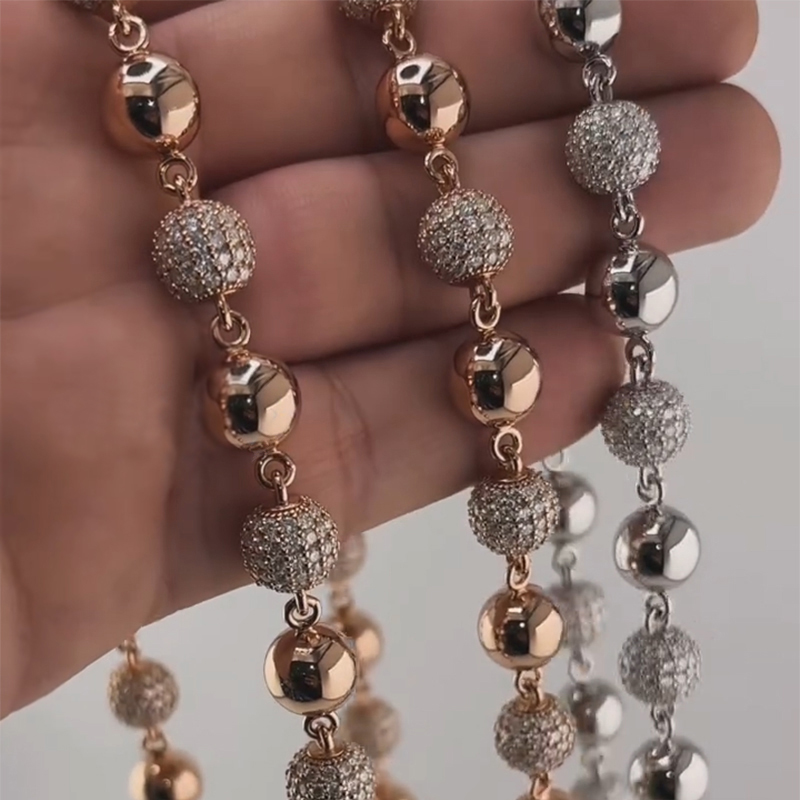 6mm/8mm Iced Beads Bracelet