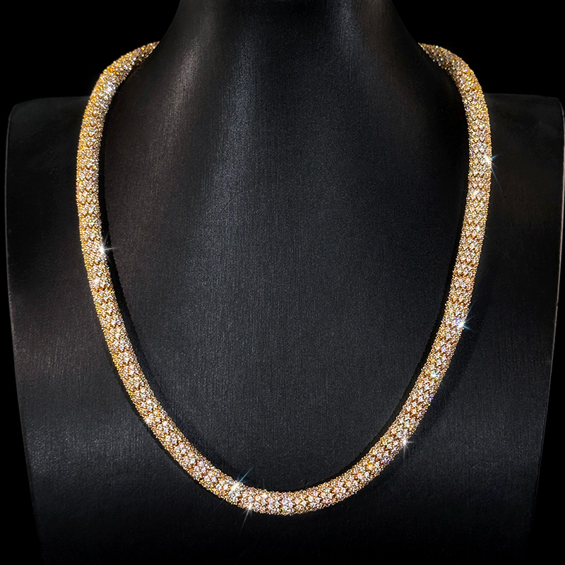 6mm Fully Paved Snake Chain