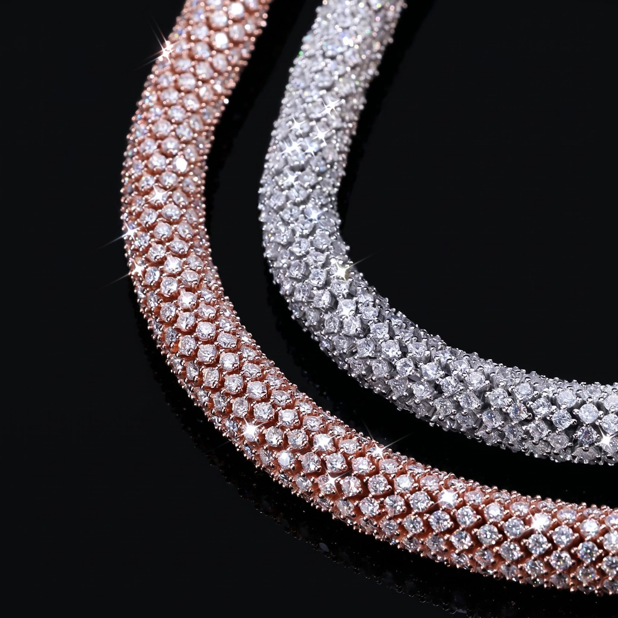 6mm Fully Paved Snake Chain 6mm Fully Paved Snake Chain