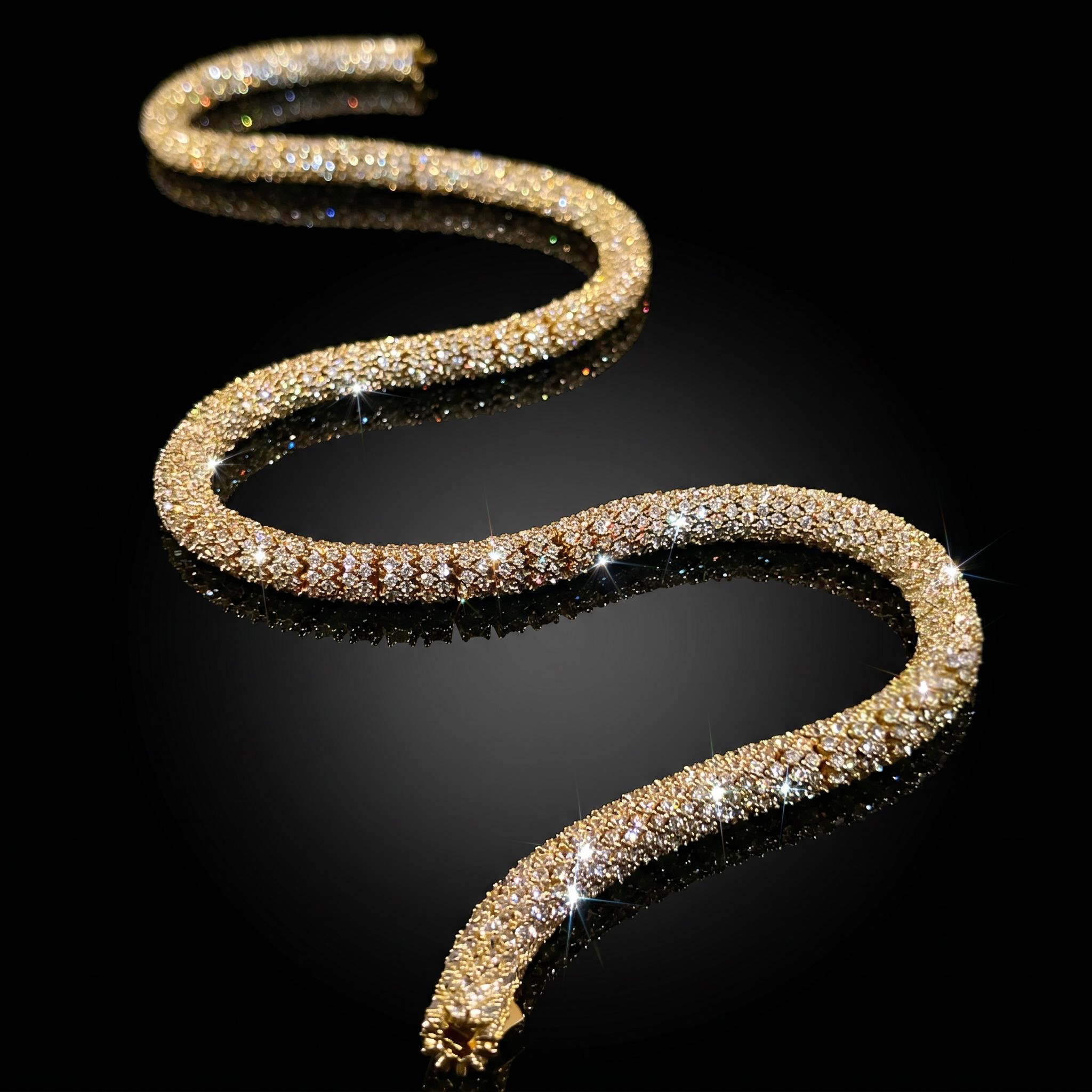 6mm Fully Paved Snake Chain 6mm Fully Paved Snake Chain