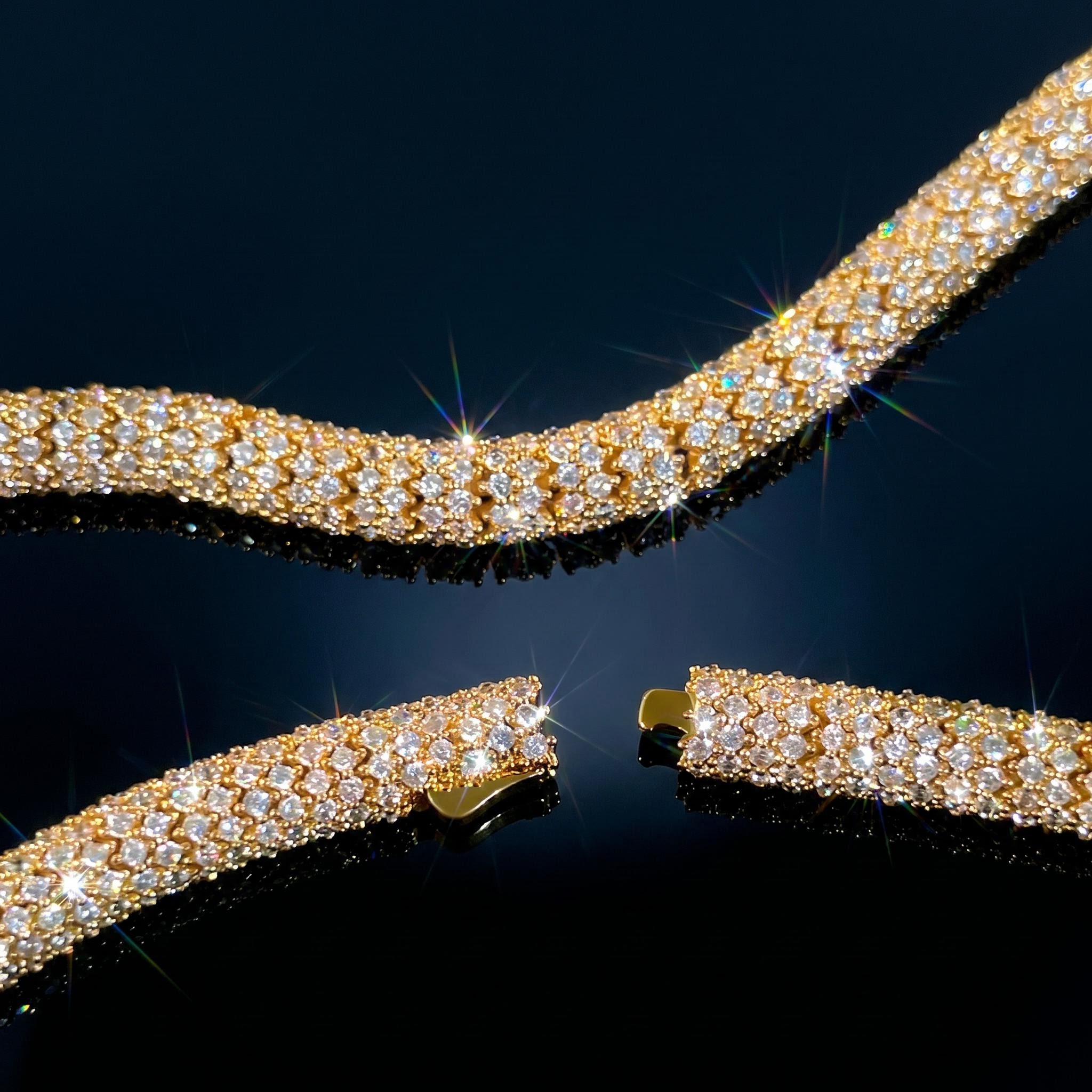 6mm Fully Paved Snake Chain 6mm Fully Paved Snake Chain