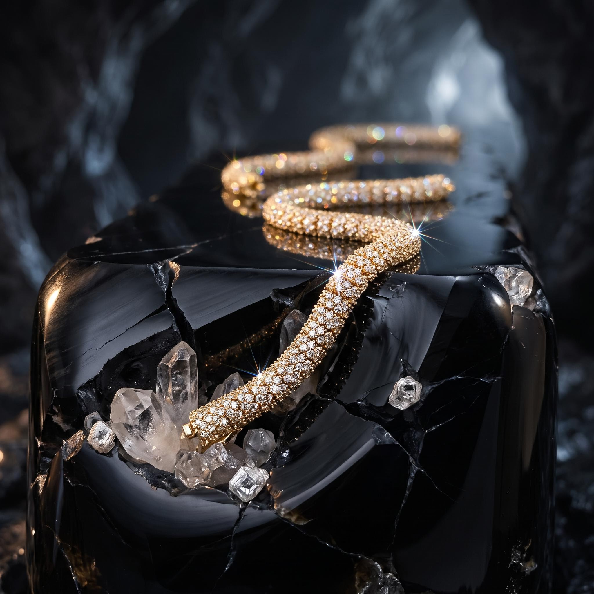 6mm Fully Paved Snake Chain 6mm Fully Paved Snake Chain