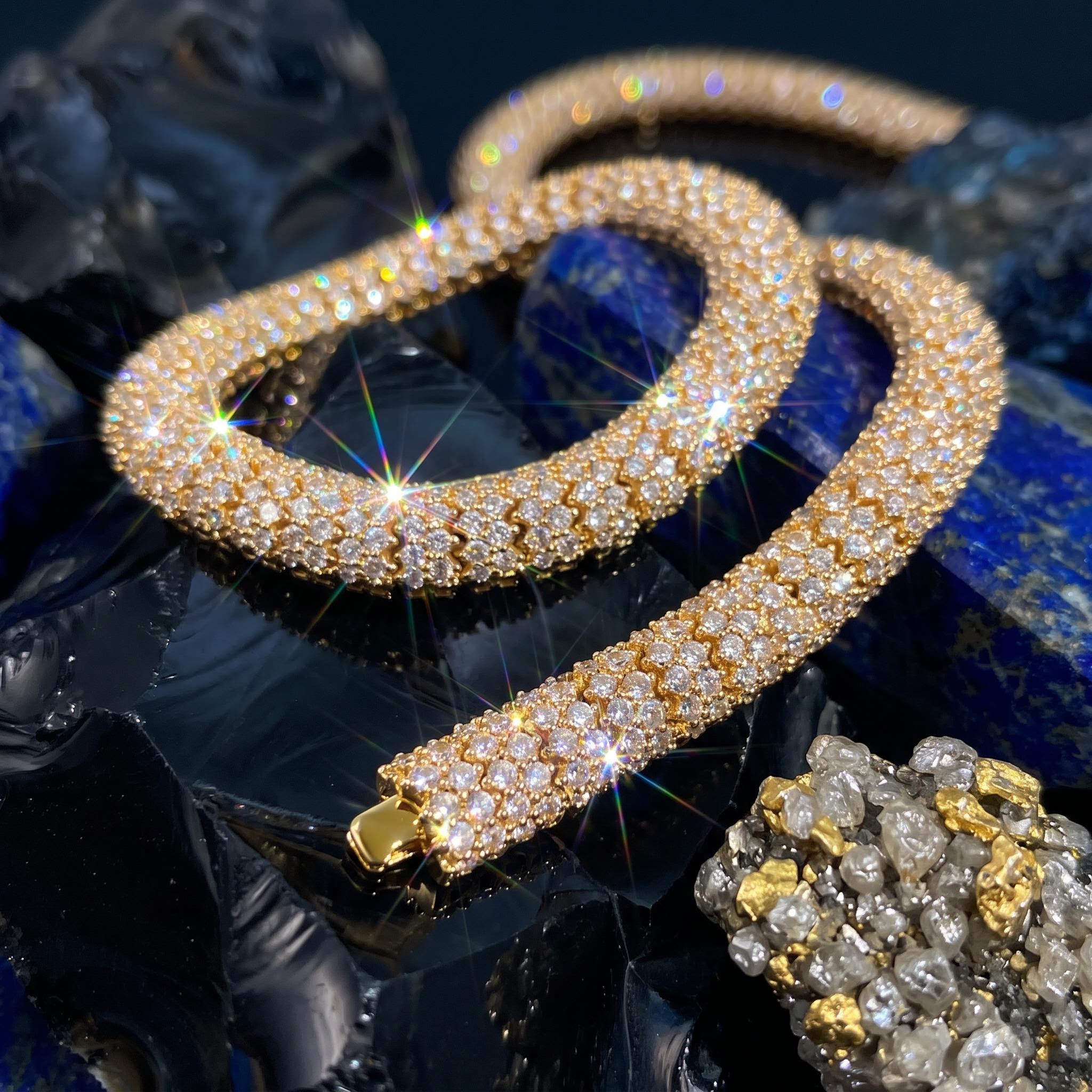 6mm Fully Paved Snake Chain 6mm Fully Paved Snake Chain