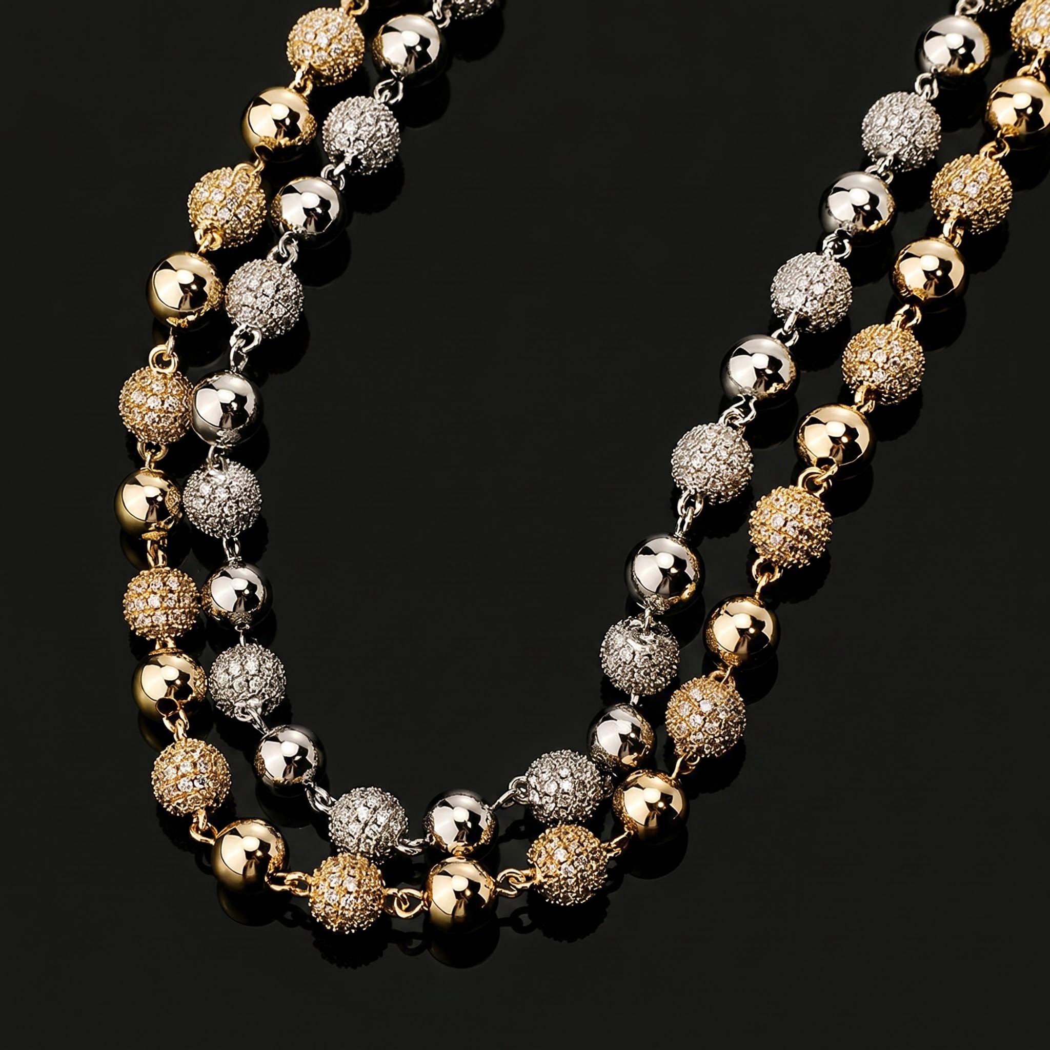 6mm/8mm Iced Beads Chain 6mm/8mm Iced Beads Chain