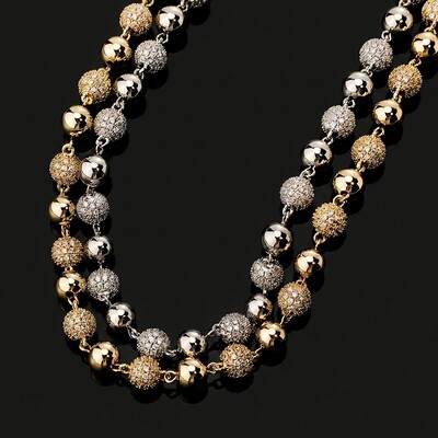 6mm/8mm Iced Beads Chain