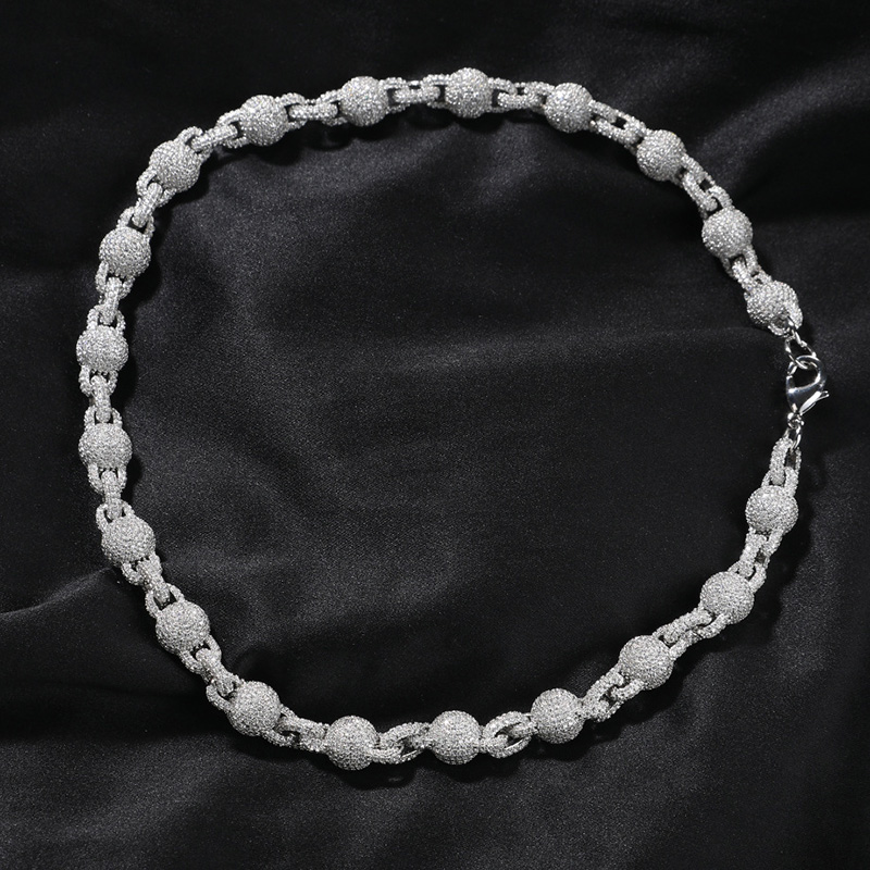 10mm Iced Out Beads Chain