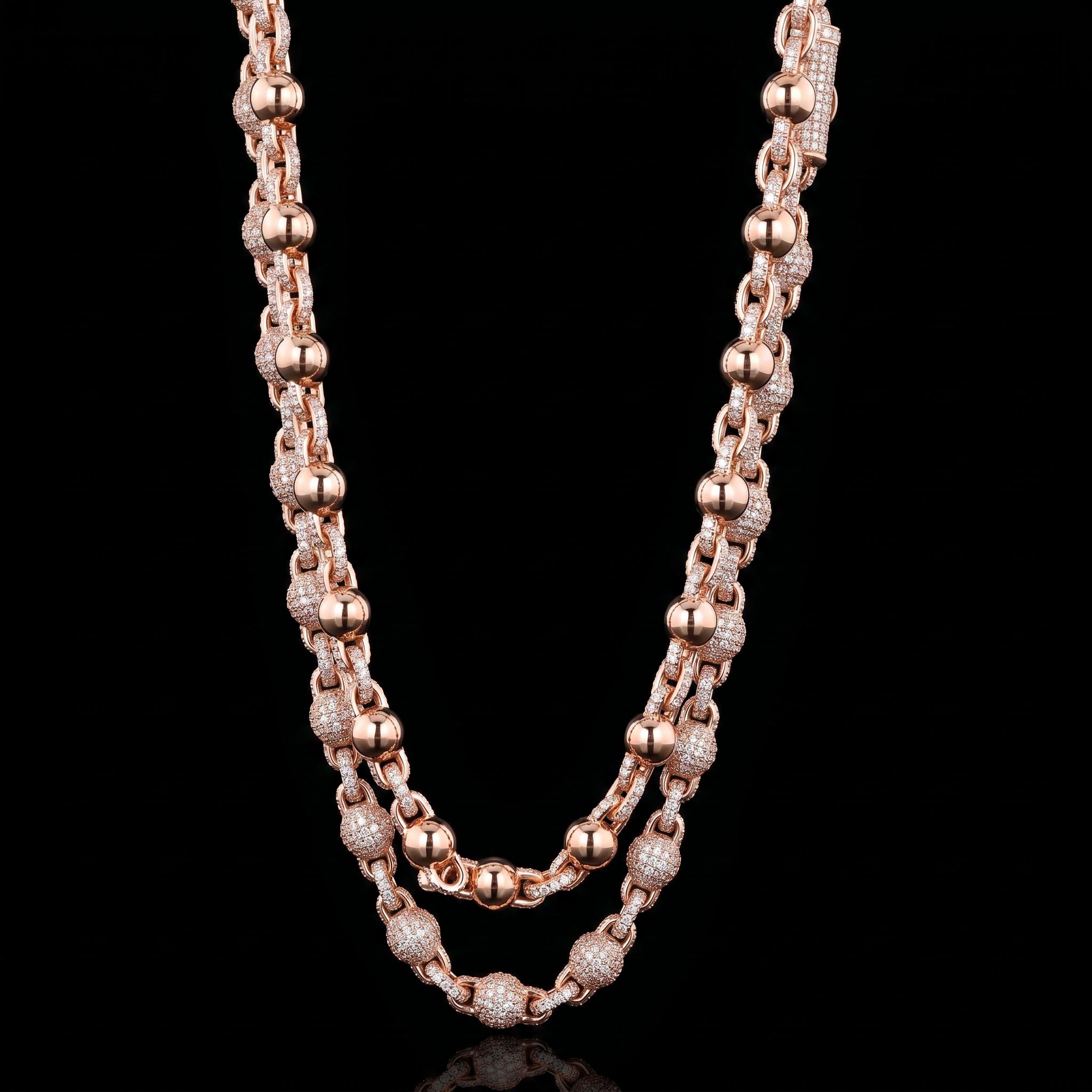 8mm Micro Paved Ball Chain 8mm Micro Paved Ball Chain